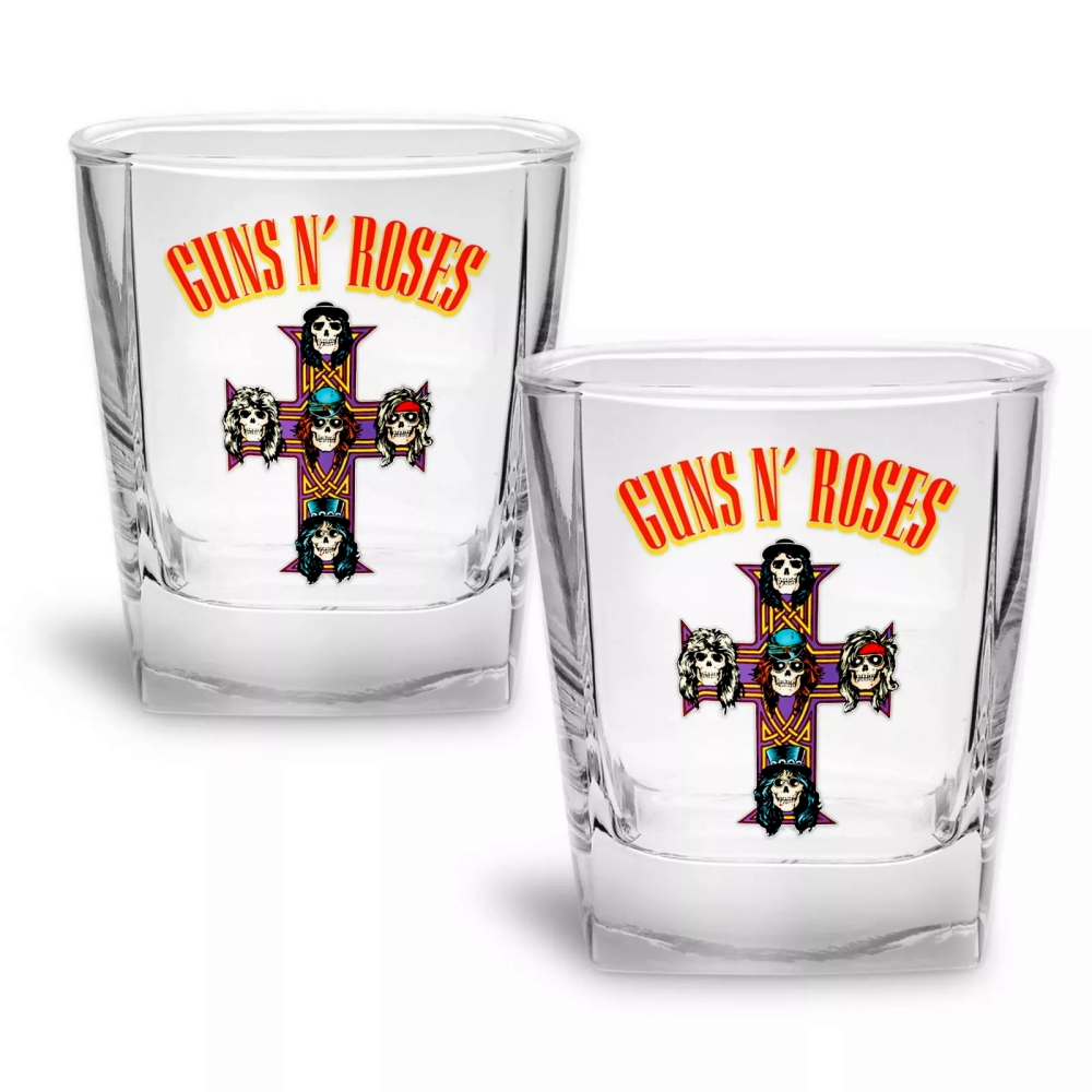 Guns N Roses Set 2 Spirit Glasses